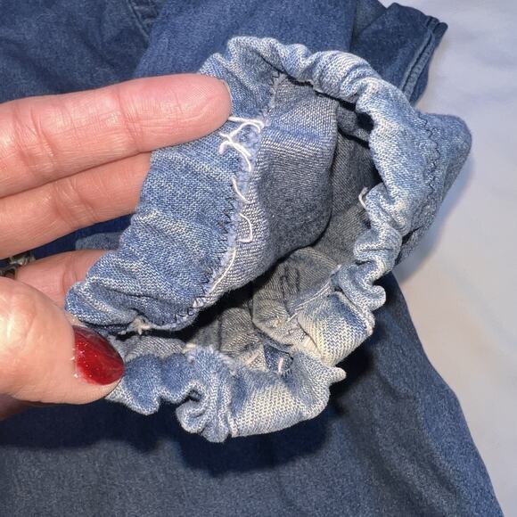 Ralph Lauren Blake Shirt Men’s Size XXL Blue Denim Button VTG *MODIFIED Sleeves - Picture 15 of 16